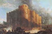 La Bastille dans les premiers jours de sa demolition Hubert Robert